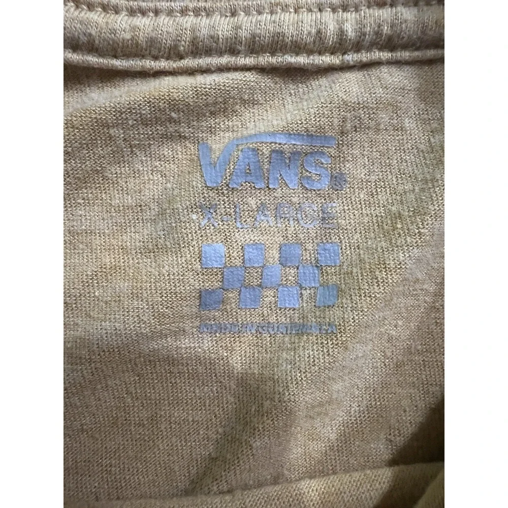 VANS Yellow Cougar Graphic Short Sleeve Tshirt Youth‎ Size XL